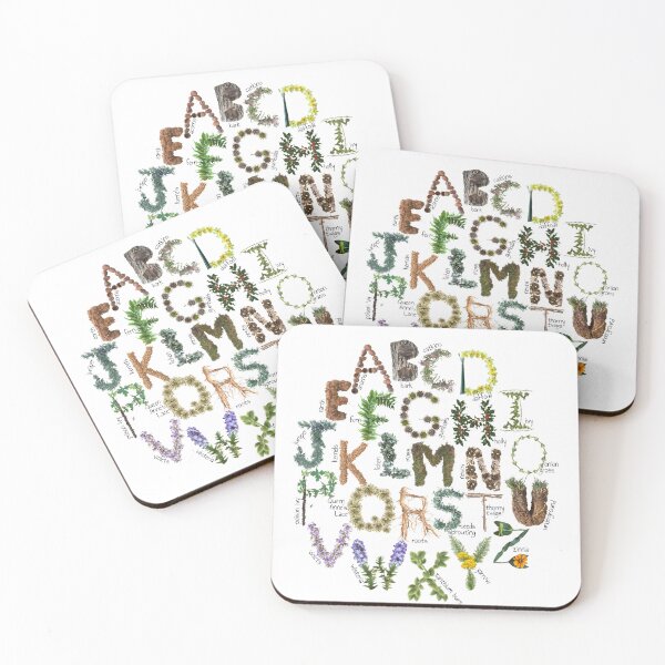 Item preview, Forest Alphabet - Botanical ABC - Woodland Nursery designed and sold by EveryDayDabble.