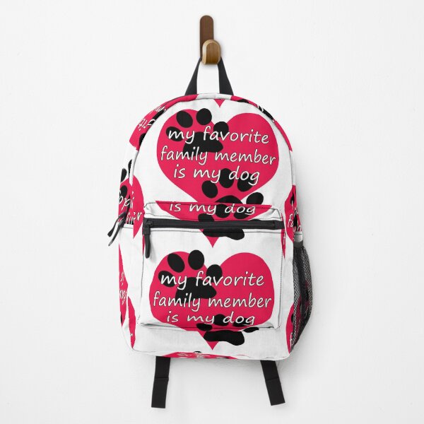 Item preview, "My favorite family member is my dog" art designed and sold by JenExpresses.