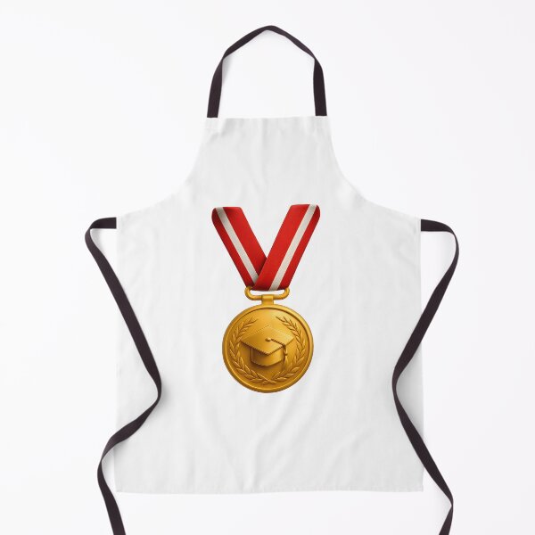 Item preview, Gold Graduation Medal with Red Ribbon 3D Design designed and sold by WolfPixelRo.