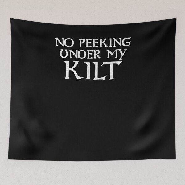 Item preview, No Peeking Under My Kilt Funny Scotsman Adult Joke T-Shirt designed and sold by LookTwice.