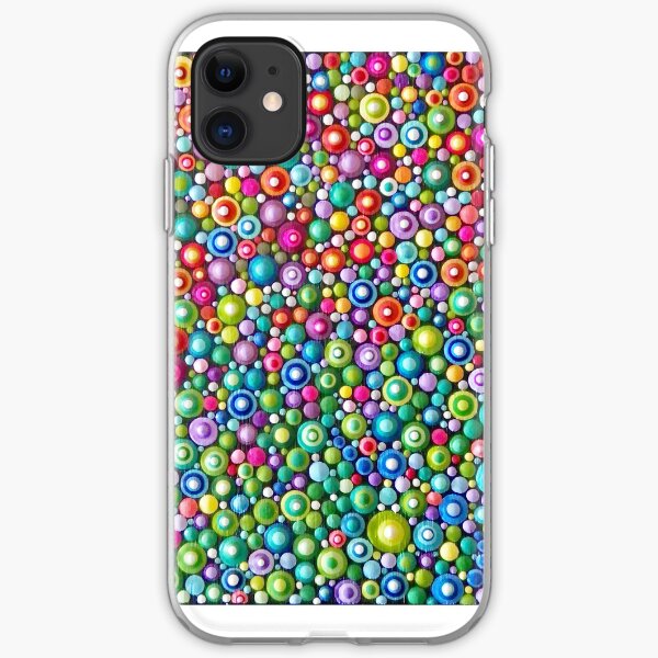 Colorful Dotting Art iPhone Soft Case