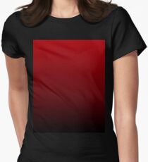 vintage vampire red black burgundy ombre Fitted T-Shirt