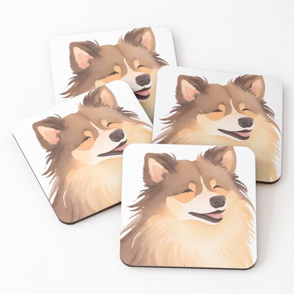 Item preview, Watercolour Finnish Lapphund designed and sold by TheresaNicole.
