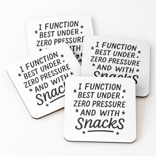 Item preview, Zero Pressure Snack Lover - Funny Productivity Quote designed and sold by KyzArt01.