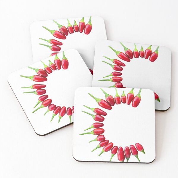 Item preview, Chili Peppers - Hot Red Pepper Capital C Monogram  designed and sold by EveryDayDabble.
