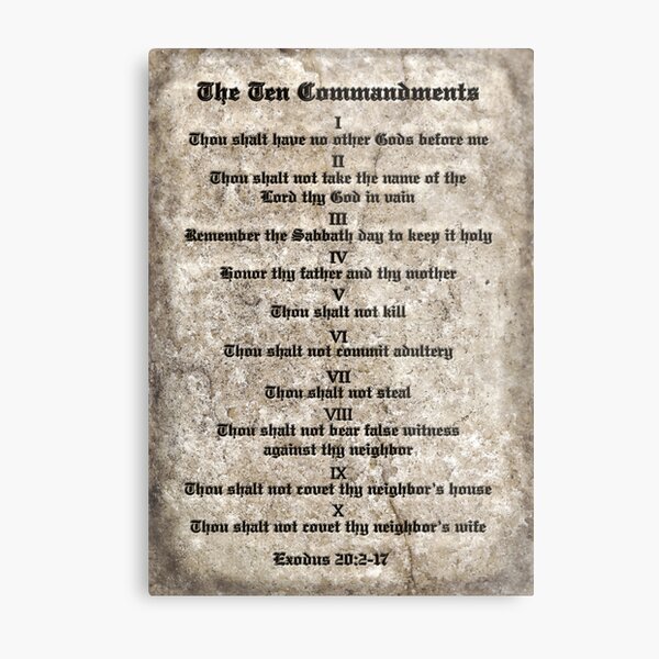 Rules to Live By Metal Print