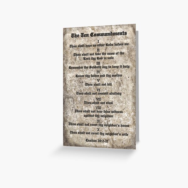 Rules to Live By Greeting Card