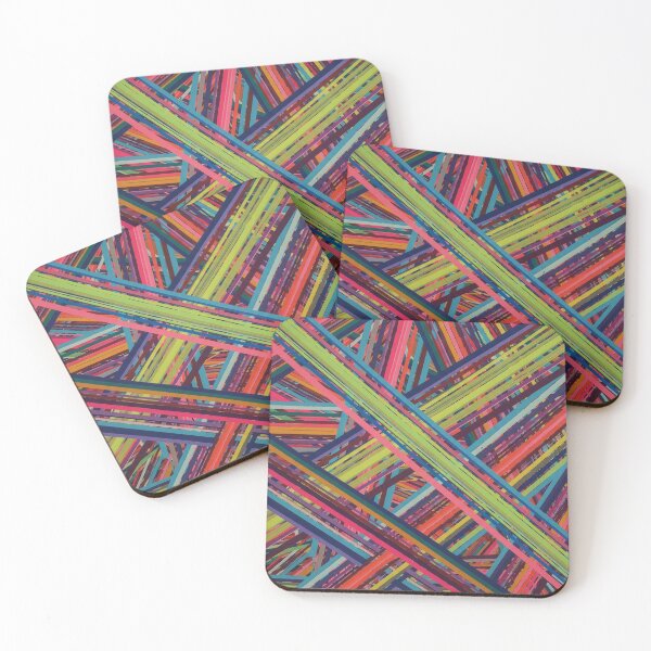Item preview, Neon Overlap Line Pattern designed and sold by Owcomm.
