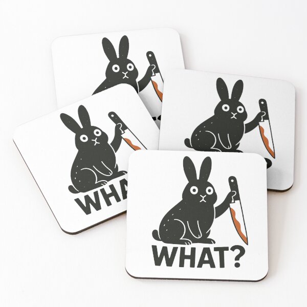 Item preview, Bunny Wif Knife designed and sold by ManiaPopShop.