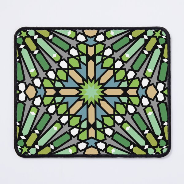 Item preview, Innovative Symmetry Mosaic in Green Tones designed and sold by Tarjiart.