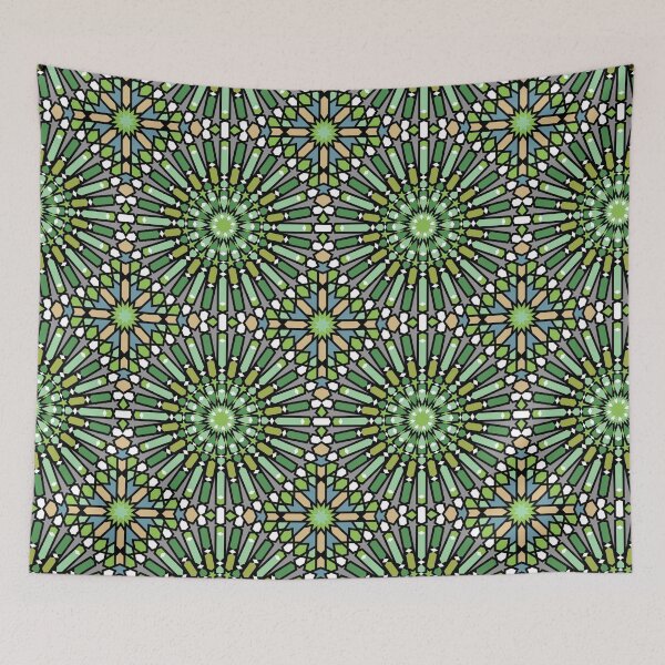 Item preview, Innovative Symmetry Mosaic in Green Tones designed and sold by Tarjiart.