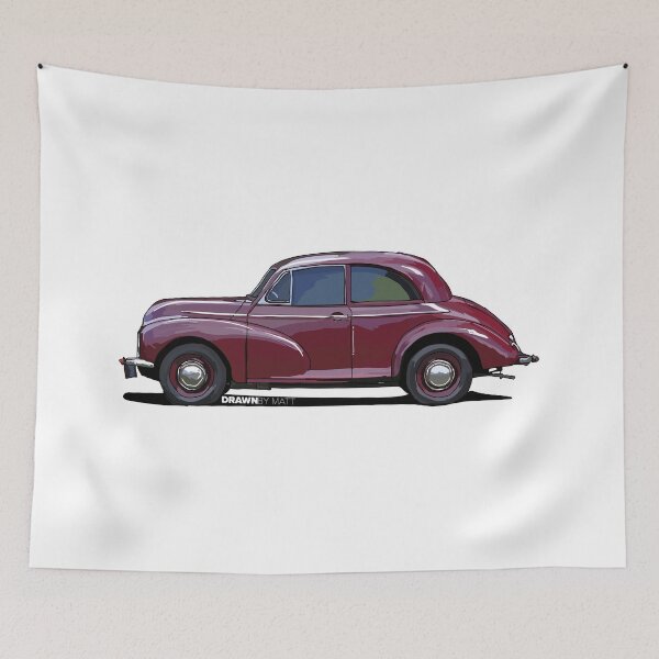 Item preview, Old Morris Minor Drawing designed and sold by DrawnByMatt.
