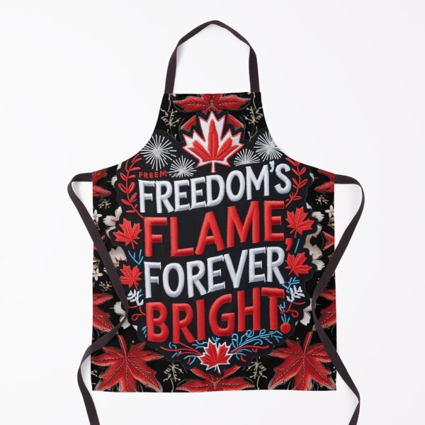 Item preview, Freedom’s Flame Canadian Embroidered Patch designed and sold by ArtDesignTp.