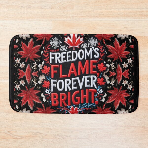 Item preview, Freedom’s Flame Canadian Embroidered Patch designed and sold by ArtDesignTp.