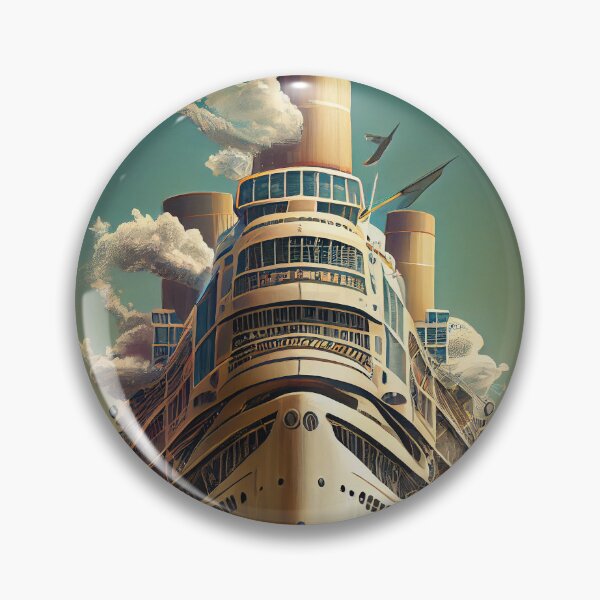 Item preview, Maritime Monarch: Majestic Surreal Liner designed and sold by ShadowAndSlate.