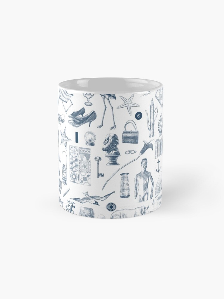 Imagen 4 de 6, Taza de café con la obra Victoria Contreras Flores OBJETARIO_2 (white), diseñada y vendida por VictoriaCF.
