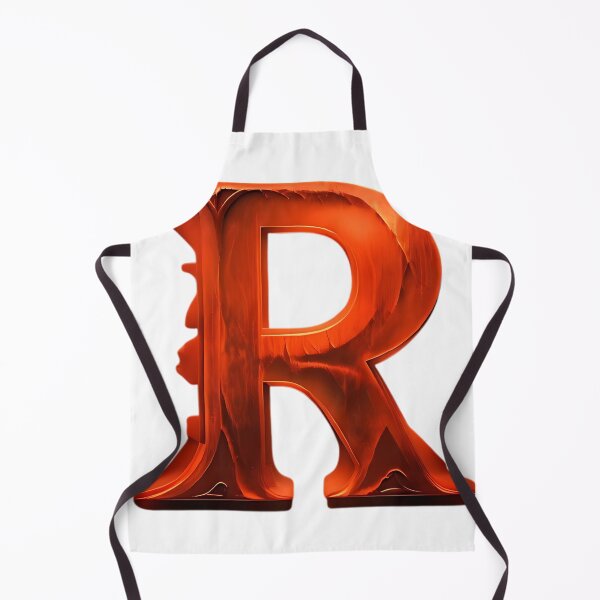 Item preview, Molten Gothic "R" – Fiery Letter Monogram designed and sold by The-Daily-Drape.