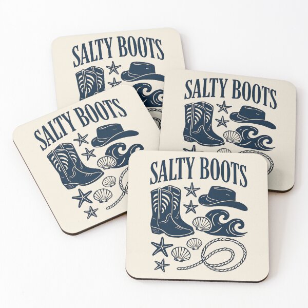 Item preview, Salty Boots Western Beach Design designed and sold by PrintandJoy.