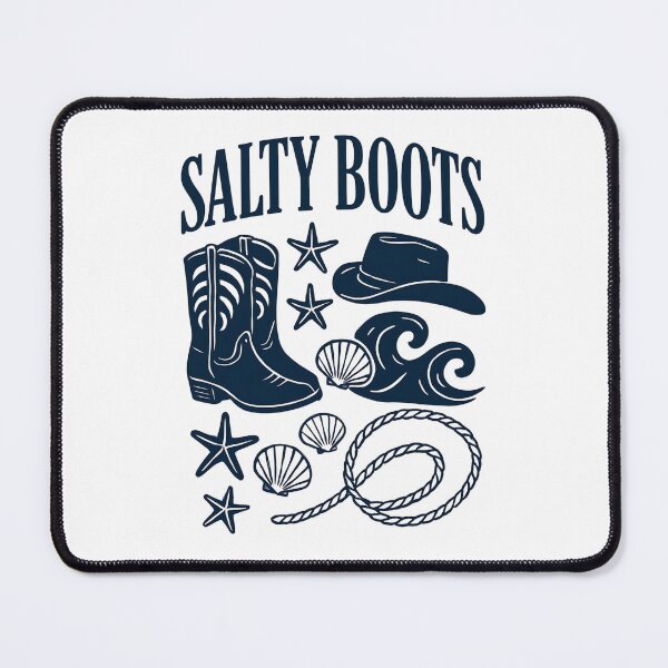 Item preview, Salty Boots Western Beach Design designed and sold by PrintandJoy.