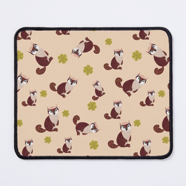 Item preview, Whimsical design fun chipmunks scattered pattern children peach designed and sold by phatlizzardart.