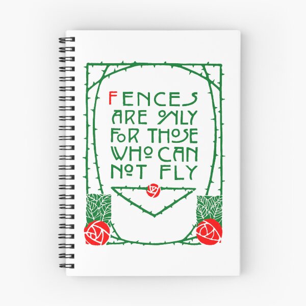 Item preview, Elbert Hubbard Roycroft Press Motto Fences designed and sold by Pixelchicken.