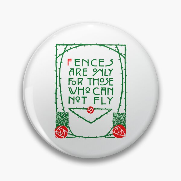 Item preview, Elbert Hubbard Roycroft Press Motto Fences designed and sold by Pixelchicken.