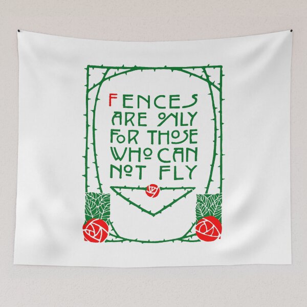 Item preview, Elbert Hubbard Roycroft Press Motto Fences designed and sold by Pixelchicken.