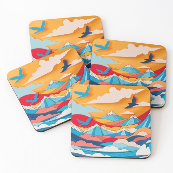 Item preview, Flying High Over Mountains designed and sold by PolinaMirralisa.