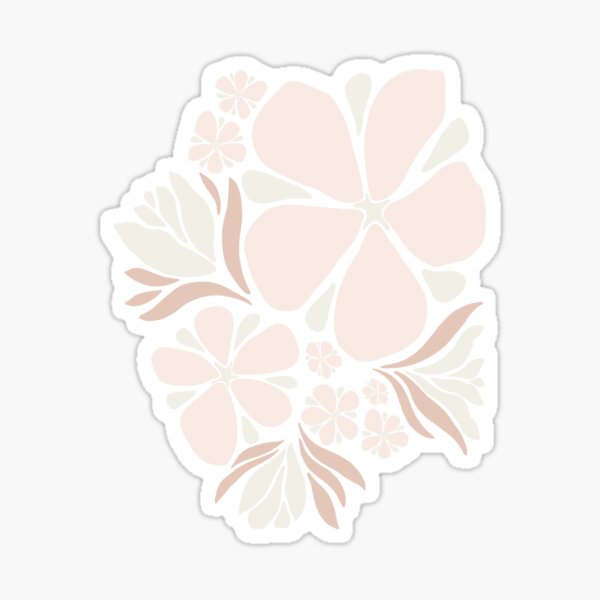 Item preview, Flower Cluster - Warm Neutral Palette on Mocha Background designed and sold by Lisa Rene.