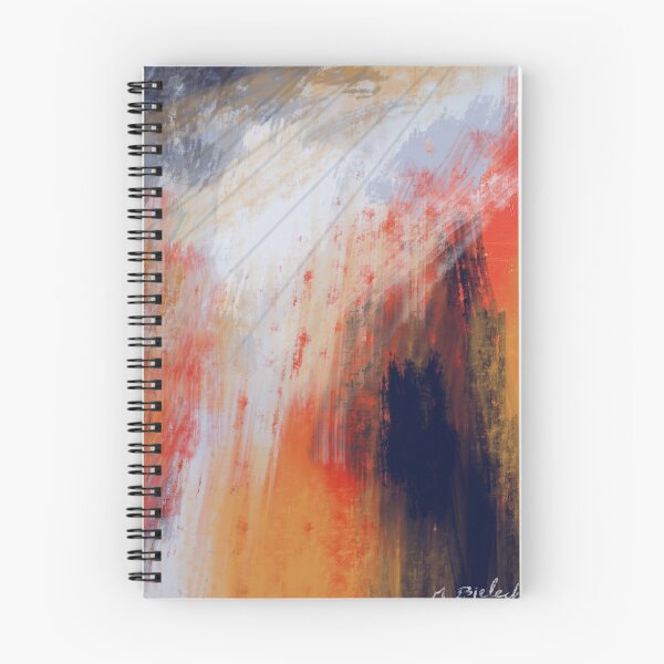 Item preview, Abstraction of red, orange, blue and navy blue designed and sold by nuabisou.