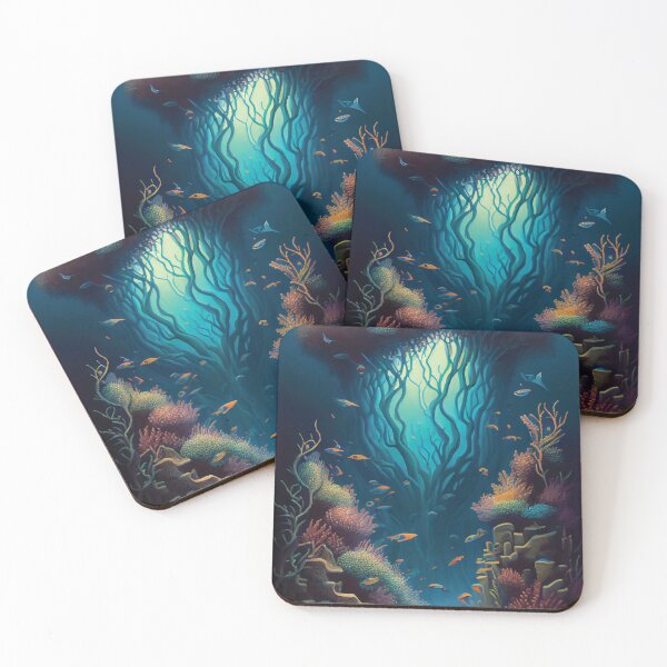 Item preview, Underwater Portal Reef designed and sold by ShadowAndSlate.