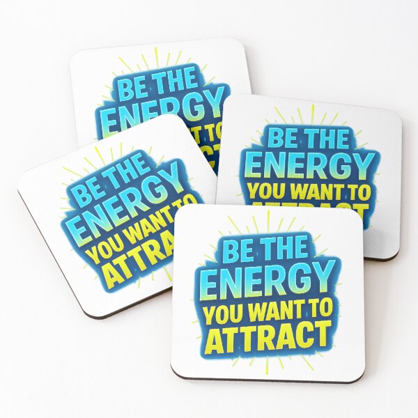 Item preview, Be the Energy You Want to Attract - 3D Motivational Quote Design designed and sold by WolfPixelRo.