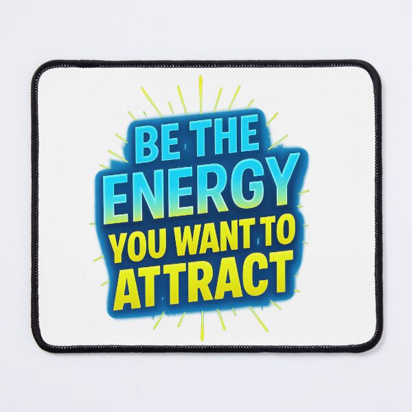 Item preview, Be the Energy You Want to Attract - 3D Motivational Quote Design designed and sold by WolfPixelRo.