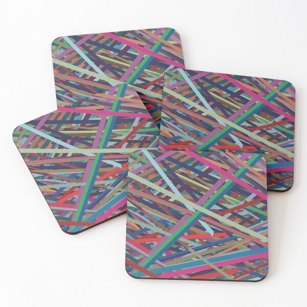 Item preview, Interwoven Hues - Abstract Linear Art designed and sold by Owcomm.