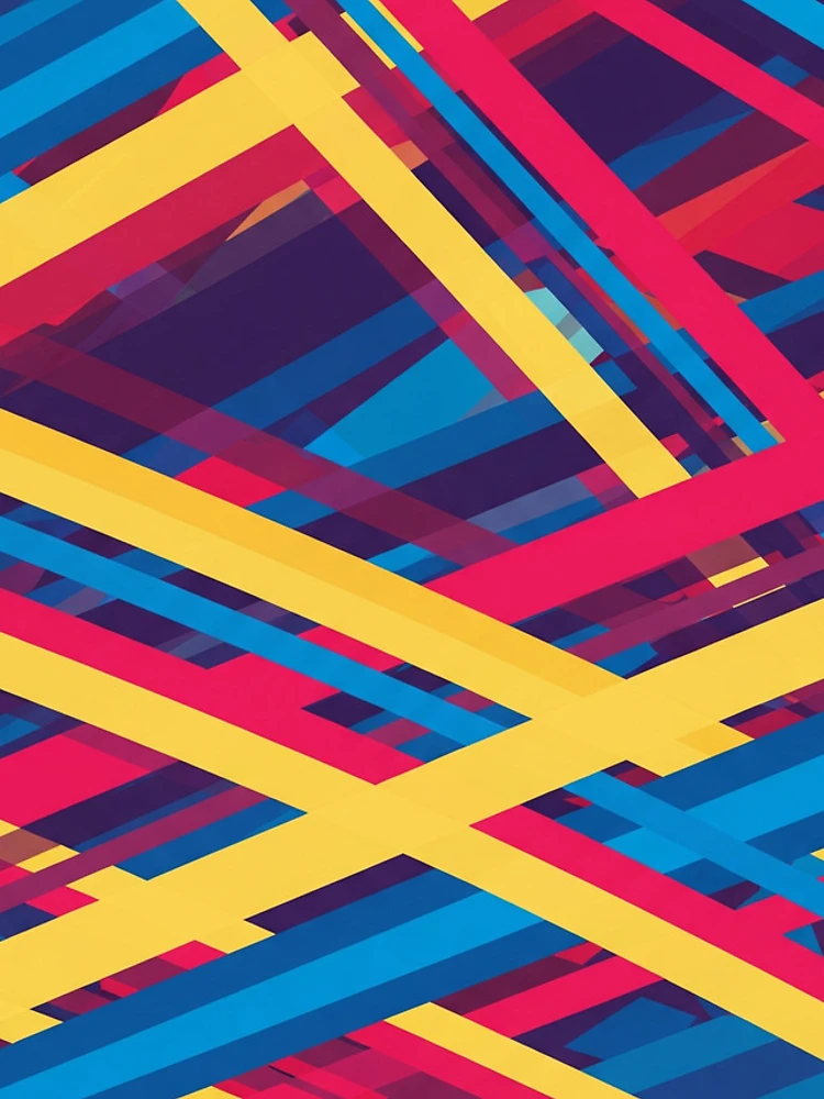 Thumbnail 4 of 4, iPhone Case, Dynamic Intersections Abstract Pattern designed and sold by Owcomm.