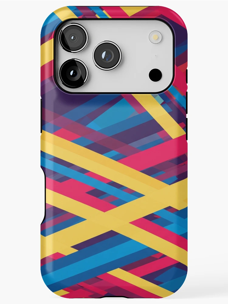 Thumbnail 1 of 4, iPhone Case, Dynamic Intersections Abstract Pattern designed and sold by Owcomm.