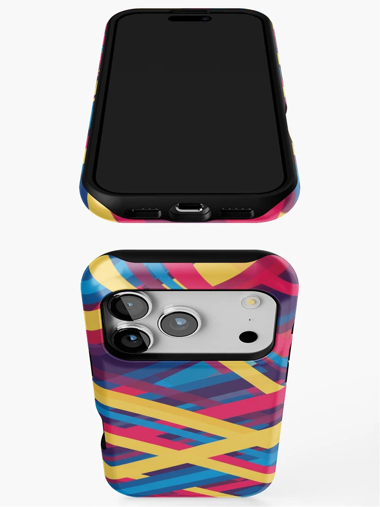 Thumbnail 3 of 4, iPhone Case, Dynamic Intersections Abstract Pattern designed and sold by Owcomm.