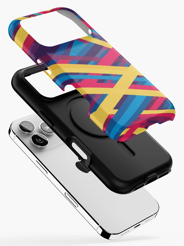 Thumbnail 2 of 4, iPhone Case, Dynamic Intersections Abstract Pattern designed and sold by Owcomm.