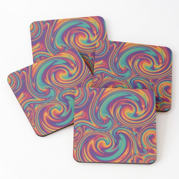 Item preview, Neon Dream Swirls - Psychedelic Marbling designed and sold by Owcomm.