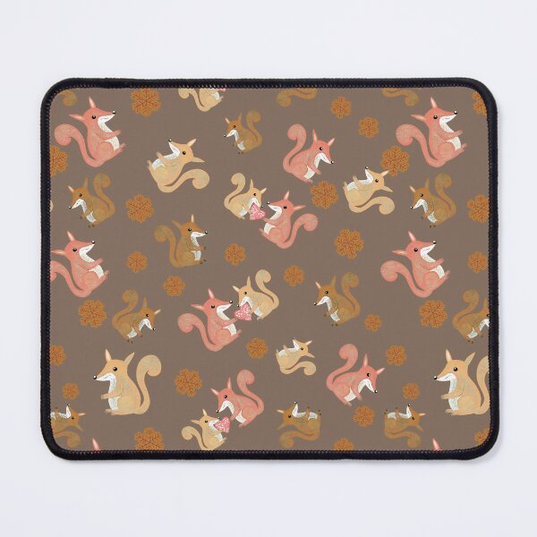 Item preview, whimsical design fun foxes scattered pattern children  designed and sold by phatlizzardart.