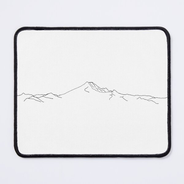 Item preview, Minimalist Line Drawing of Mount Baker (Washington) Black designed and sold by Cecil Bee.