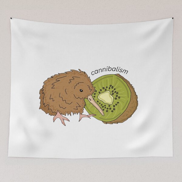 Item preview, Cannibalism Kiwi bird and fruit designed and sold by gooby-designs.