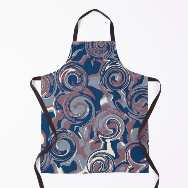 Item preview, Swirling Abstract Blues and Browns Pattern designed and sold by Owcomm.