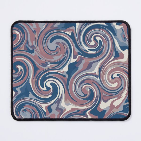 Item preview, Indigo and Dusty Rose Swirls Pattern designed and sold by Owcomm.
