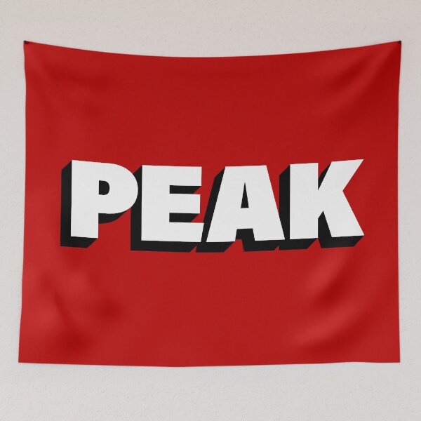 Item preview, Peak in Minimal Typography designed and sold by Memes N Lore .