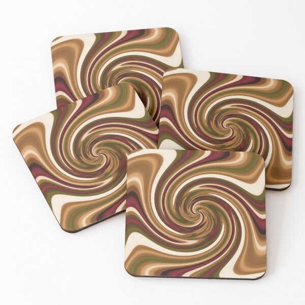 Item preview, Earthy Tones Swirl Hypnotic Abstract designed and sold by Owcomm.