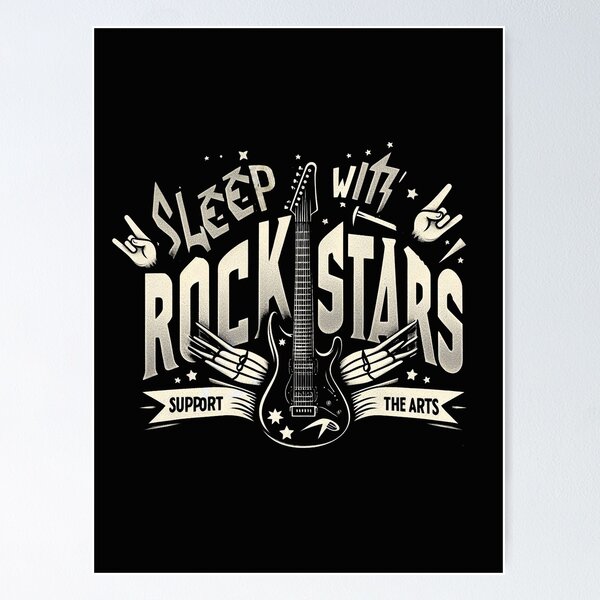 Item preview, Sleep with rockstars support the arts designed and sold by tiazre.