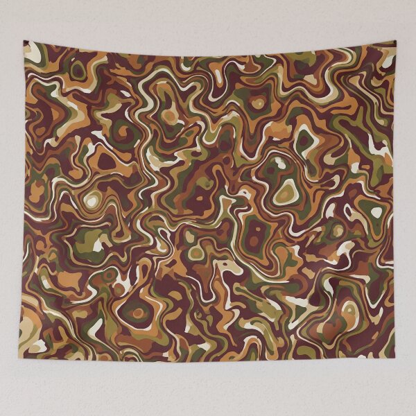 Item preview, Organic Camouflage Abstract Wavy Pattern designed and sold by Owcomm.
