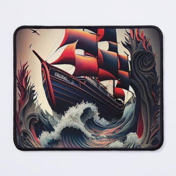 Item preview, Crimson Sail Galleon designed and sold by ShadowAndSlate.