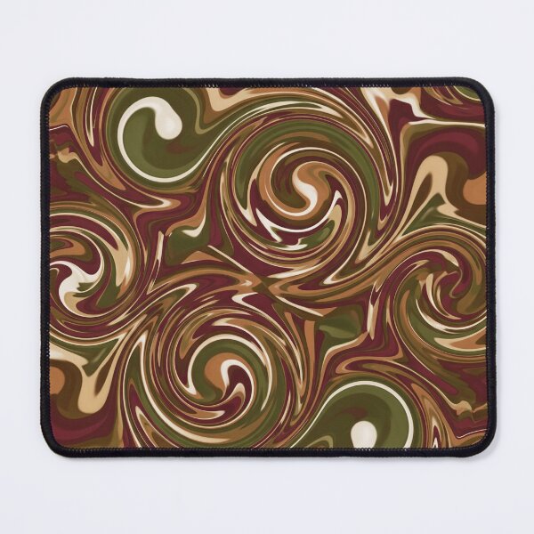 Item preview, Forest and Maroon Swirls Abstract designed and sold by Owcomm.
